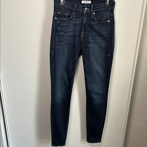 Good American Good Legs Soft Stretch Denim Dark Indigo Skinny Jeans